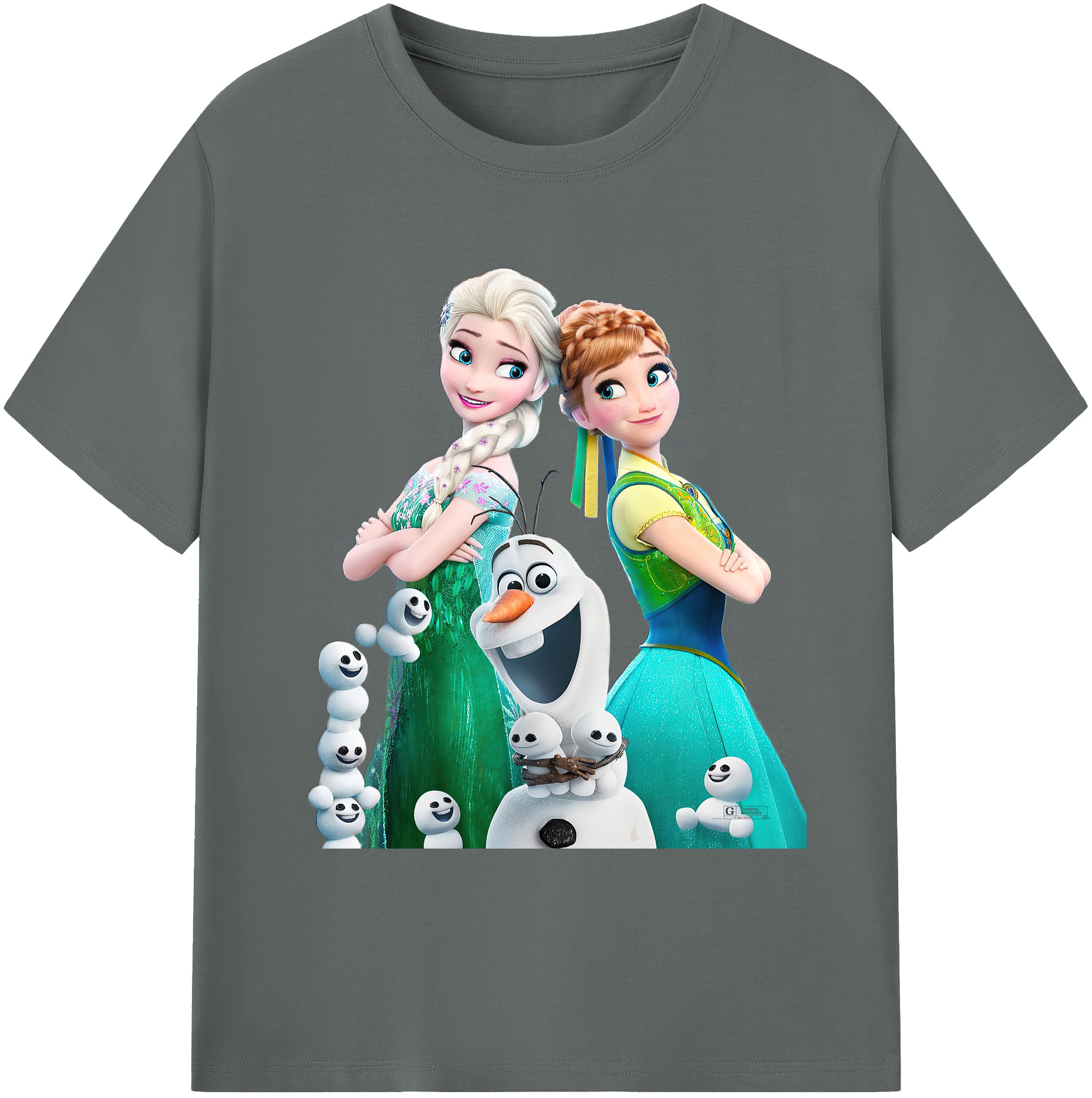 （画像用） アナと雪の女王 アンナ エルサ Frozen Anna Elsa 綿100％ メンズ半袖Tシャツ｜肌触りやわらか＆通気性